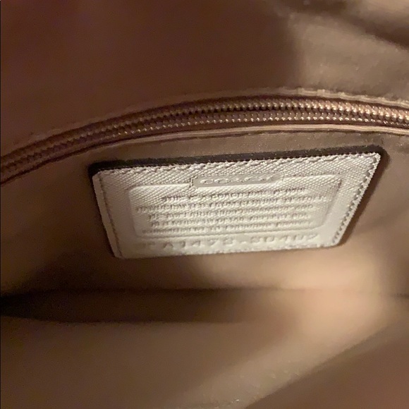 White Coach Handbag - Picture 3 of 3